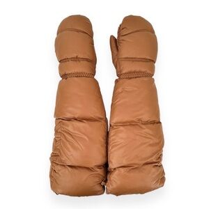 NWT Ivy Park x Adidas Limited Edition Brown Padded Puffy Puffer Ski Gloves sz M